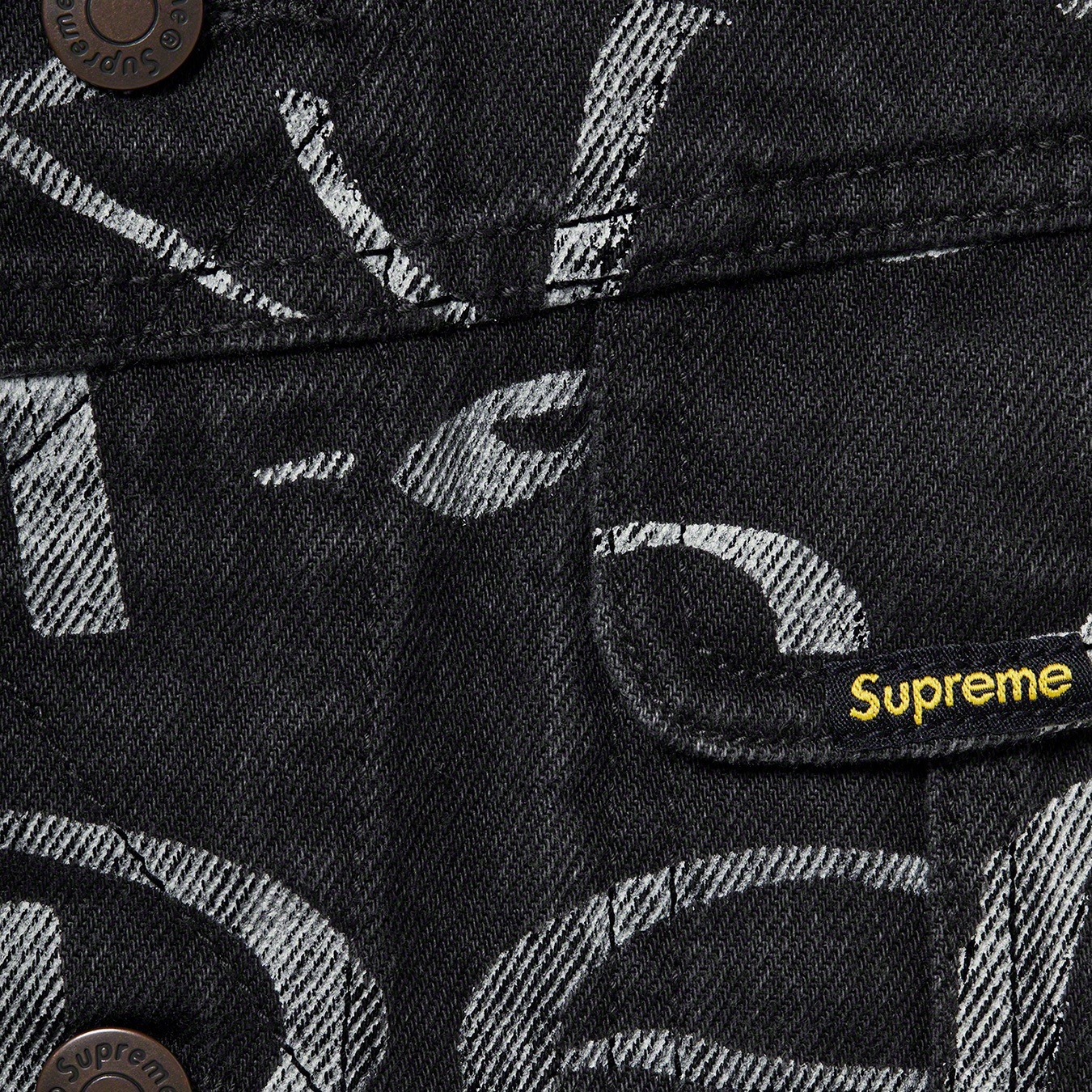 Black Ark Denim Trucker Jacket view 5